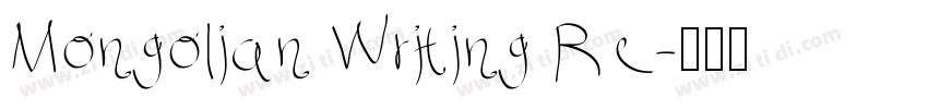 Mongolian Writing Re字体转换